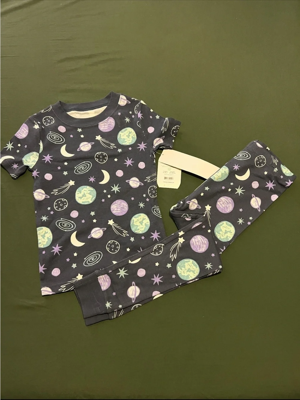 Space-Print Pajama Set Kids Size 12M